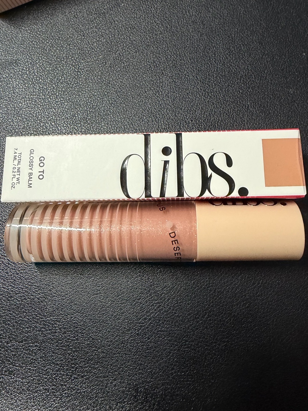 NWT- Dibs Go To Glossy Balm Lip Gloss - Kiss Me Quick